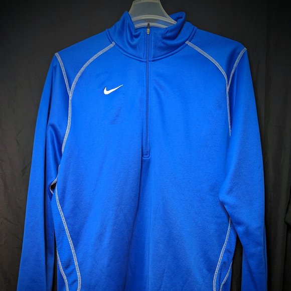 Nike Therma-Fit Mens Pullover Blue Large - Picture 1 of 3